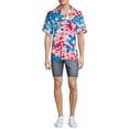 thumbnail image 6 of No Boundaries Men's and Big Men's Short Sleeve Printed Rayon Shirt, 6 of 6
