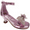 Pink, variant on Girls Sandal Heels with Removable Bow, Flower Wedding Girls Dress Shoes for Little Big Kid