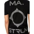 thumbnail image 4 of MA.STRUM Oversized Back Logo Print T-Shirt, Black, 4 of 6
