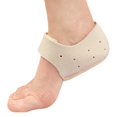 thumbnail image 1 of Funda de silicona para talón con velcro para talón, transpirable, con orificio para los pies, funda protectora de gel cálido antigrietas, 1 of 2