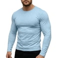 thumbnail image 2 of Hilenly Men’s Long Sleeve Shirts Crew Neck Athletic T-Shirt Gym Workout Running Shirt, 2 of 7