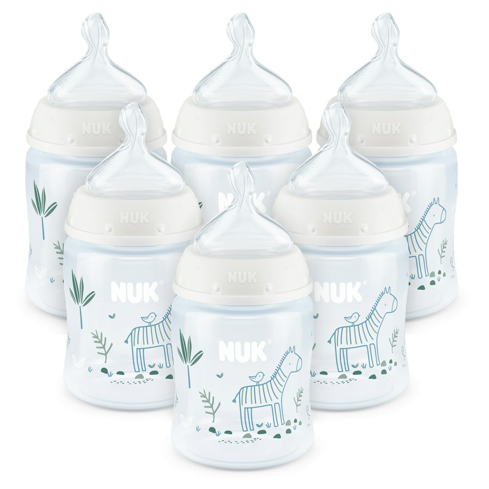 NUK® Smooth Flow™ Anti-Colic Bottle, 5 oz, 6 Pack, 0  Months - Walmart.com - Walmart.com