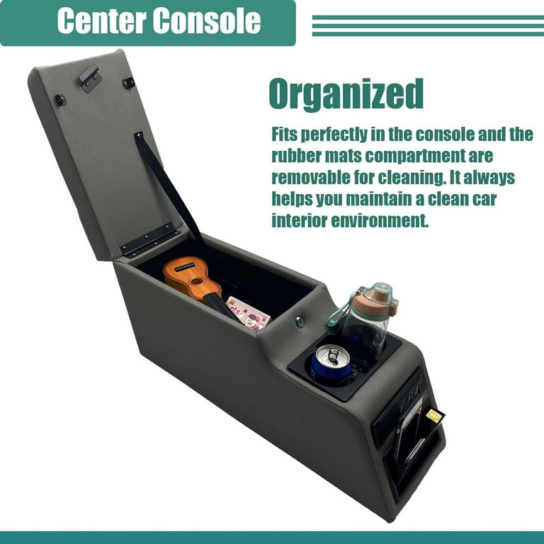 RAMPAGE PRODUCTS Locking Center Console For Jeep CJ Wrangler Yj Grey Denim 31511 Fits 1976 1983 Jeep Cj5 1976 1986 Jeep Cj7 1987 1995 Wrangler Yj