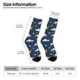 thumbnail image 2 of Fotbe Modern Modern Excavator Pattern Long Socks for Men & Women – Breathable & Stretchy Compression Socks, Ideal for Running, Travel, and Everyday Wear Size 5-11, 2 of 6