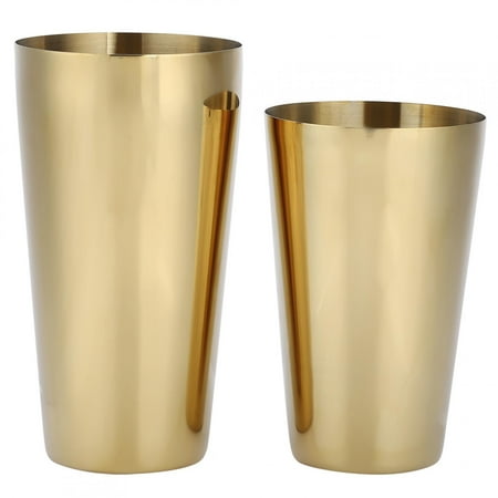 

Durable Bartender Cocktail Shaker Bar Accessory Stainless Steel Mirror - Polished For Home Gold