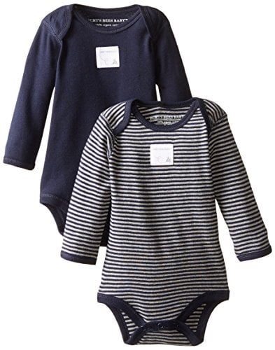 2-Pack Organic Cotton Short /& Long Sleeve One-Pieces Burts Bees Baby Unisex Baby Bodysuits