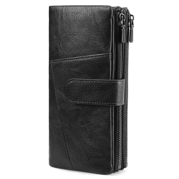 FALAN MULE Womens Wallet RFID Blocking Soft Leather Trifold Card Holder