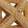 thumbnail image 2 of Natural Wooden Rope Decorative Orb, 2 of 3