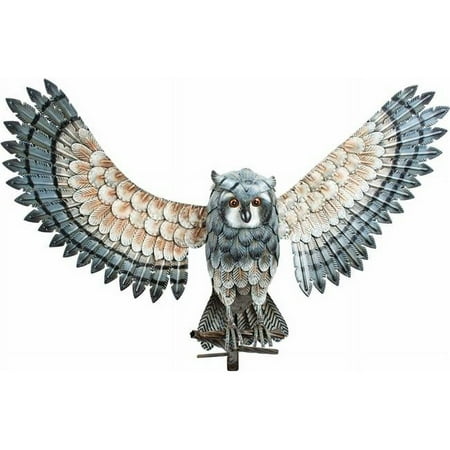 

MDR Trading AI-GG9204-Q06 Owl with Wings Spread Out Metal Garden Sculpture Multi Color - Set of 6