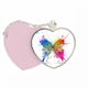 thumbnail image 1 of Estilo de pintura de tinta como mariposa Bolsa de viaje Mirror maquillaje corazón rosa, 1 of 4