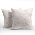 thumbnail image 2 of Pink Floral Pillow Covers 20x20 Inch Set of 2 Light Pink and Cream Chinoiserie Flower Outdoor Decorative Throw Pillows Vintage Rustic Toile Pillowcases Cushion Covers for Couch Home Decor, 2 of 6