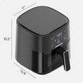 thumbnail image 2 of Air Fryer – 4 QT Compact Airfryer for Quick & Easy Meals, Features Hi-Fry Technology for Extra Crisp, Easy-View Window, Touch Controls with 4 Presets, Nonstick & Dishwasher Safe Basket - Black, 2 of 8