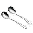 thumbnail image 4 of WHAMVOX 1 Set Stainless Steel Salad Spoon Salad Fork Salad Serving (Silver), 4 of 8