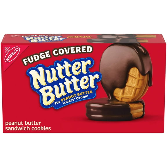 Nutter Butter Fudge Covered YPF5 Peanut Butter Sandwich Cookies, 7.9 oz