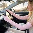 thumbnail image 6 of BlinkLLX 2 Pairs UV Long Sun Gloves Women's Sunblock Driving Gloves Non Slip Full Finger Arm Sun Protective for Outdoor Sports, 6 of 6