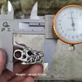 thumbnail image 6 of LINSION Pendants 925 Sterling Silver Jaw Openable Skull Dragon Mens Biker Punk Jewelry TA51, 6 of 7