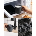 thumbnail image 3 of Famiware Star 4-Piece Stoneware 12 oz Coffee Mug Set, Matte Black, 3 of 7