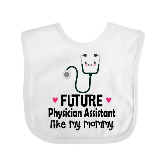 Inktastic Future Physician Assistant Like Mommy Girls Baby Bib