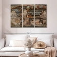 thumbnail image 2 of Elephant Stock Reclaimed Map Wall Art - Horizontal Multi Panel Canvas - Living Room Wall Decor - Map Multi Panel - Brown And Gray Decor By Diego Tirigall - 50" x 32", 2 of 8