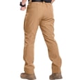 thumbnail image 5 of Tactical Pants for Men Quick Dry Military Cargo Pant Light Stretch Outdoor Work Hiking Pants with Zipper Pockets Earthy Yellow XL, 5 of 9