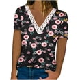thumbnail image 1 of Pompotops Femmes de la Mode Casual Manches Longues Boutons Sweatshirt Imprimé Confortable Tops Blouse, 1 of 6