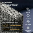 thumbnail image 6 of ELPOSUN Patio Furniture Set, 5 Pieces Outdoor Patio Sectional Sofa Set, All-Weather Wicker Rattan Outdoor Conversation Set with Ottoman for Poolside, Backyard, Gray Wicker Navy Blue Cushions, 6 of 8