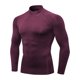 thumbnail image 5 of pstuiky camisas de manga larga para hombre, Camisa deportiva transpirable de manga larga y cuello redondo para hombre, color liso Tops de hombre l, 5 of 5