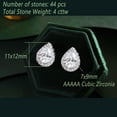 thumbnail image 3 of Newshe Jewellery Vintage Stud Earrings for Women 925 Sterling Silver Earring Sets Cubic Zirconia, 3 of 7