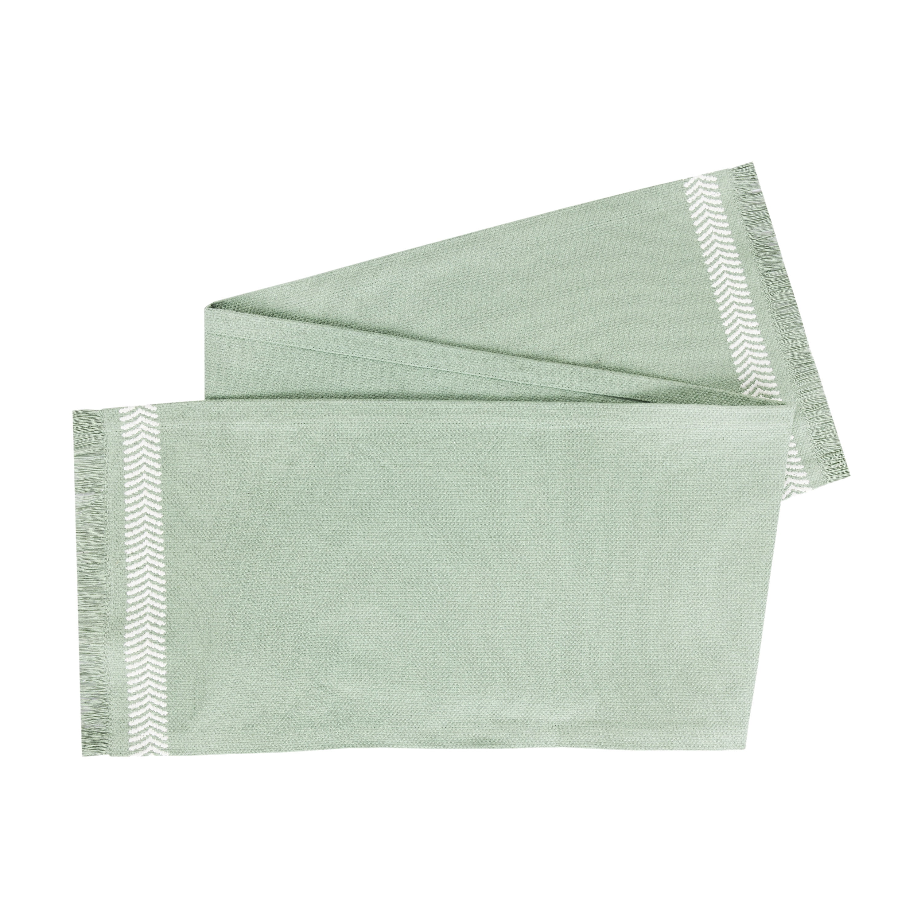 Mainstays 14" x 72" Global Woven Green Cotton Table Runner
