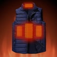 thumbnail image 4 of WMTBSRSW Kids Heated Vest No Battery Pack Boys Lightweight Sleeveless 4 Heating Zones Heated Jackets USB Charging Heated Waistcoat 14 Years, 4 of 7