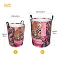 thumbnail image 3 of Lsque Cheetah On Toilet Humor Art Pattern Laundry Hamper Basket, Tall Woven Rope Hamper Basket for Clothes, Lightweight Storage Basket, Collapsible Waterproof-Medium, 3 of 6