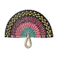thumbnail image 2 of Handwoven Seagrass Fan, Woven Palm Leaf Fan, Decorative Wall Hanging Fan, Macaron Color Fan, Natural Fiber Fan for Home Decor and Wall Art, 2 of 6