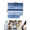 thumbnail image 4 of Blue Stripes Cloth Napkins Set of 6 Reusable Dinner Napkins, Watercolor Retro Ombre Abstract Tie Dye Art Cocktail Napkin Washable Table Napkins for Wedding/Holiday Party/Baby Shower 20"x20", 4 of 7