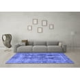 thumbnail image 3 of Ahgly Company Indoor Square Persian Blue Traditional Area Rugs, 8' Square, 3 of 4
