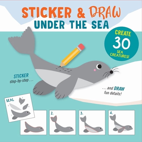 Draw-By-Sticker - Under the Sea, (Paperback)