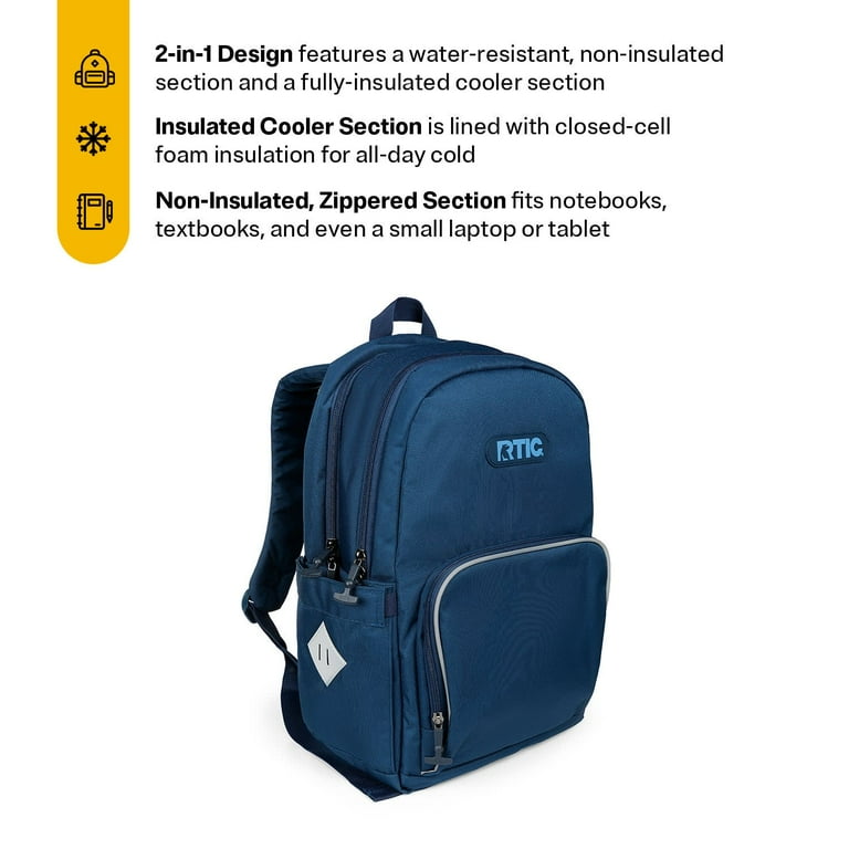 RTIC Kids' 2-in-1 Day Pack, Hybrid Backpack, Insulated Cooler