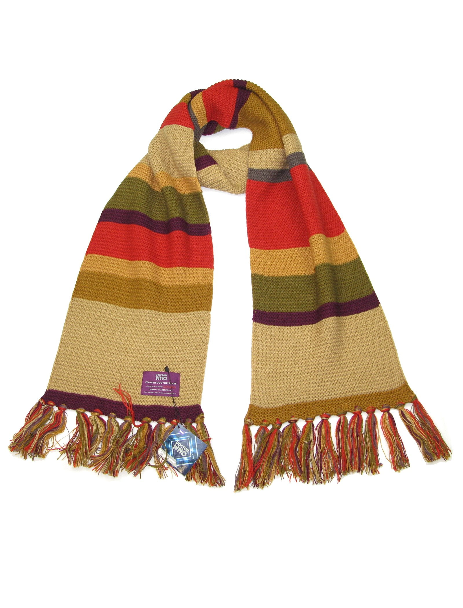 Buy Fourth Doctor Tom Baker Shorter Scarf Official BBC Licensed