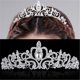 thumbnail image 3 of Tiara de boda HUOGUO con cristales de strass para novia y princesa, 3 of 4