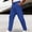 Blue, variant on Men's Casual Pants Texture Breathable Drawstring Utility Pants for Hawaii Party, Straight Leg Beach Pants with Pockets