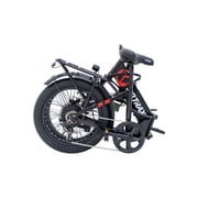 GOTRAX F2V2 Folding 20 Electric Bike for Adults, 7-Speed, 20 mph&50 Mile, 300 lb Max Load, Black