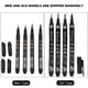 thumbnail image 2 of 4pcs Calligraphy Pen Ink Brush Pen for Sketch Signature School Office Supplies, 2 of 4