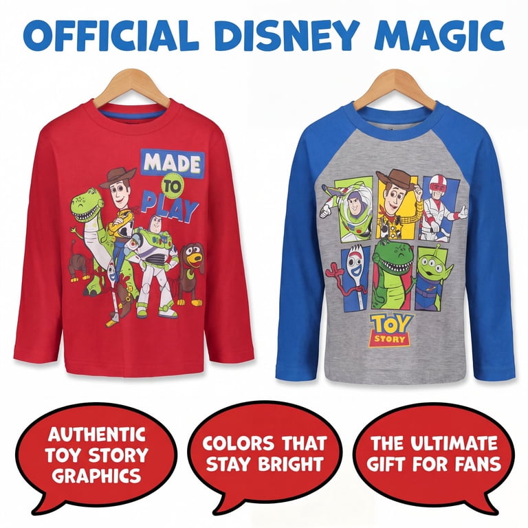 Disney Toy Story Toddler Boys' 2-Pack Long Sleeve Tees photo 7