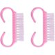 thumbnail image 5 of Cepillos de limpieza de uñas,Cepillo de limpieza de uñas,2 piezas Mango Mango Cepillo de uñas Cepillos de limpieza para exfoliación de uñas Limpiador de uñas de belleza portátil, 5 of 5