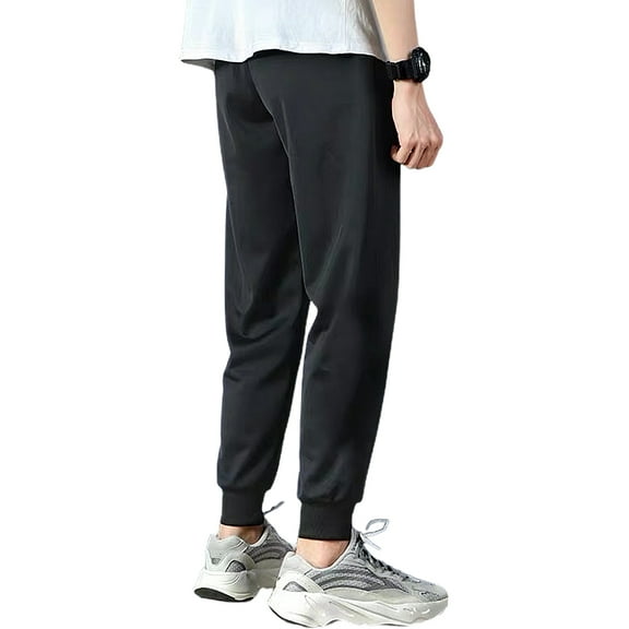 Mens Sweatpants With Pockets Open Bottom Athletic Pants For Workout,Running,Training,Jogging,Gym,L