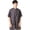Grey, variant on EeaseCA Hair Dye Clothes Simple Hair Treatment Short Sleeve Work Clothes for Man Woman (White M)