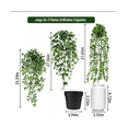 thumbnail image 2 of Plantas Artificiales Colgantes Decorativa Con Macetas Malubero Verde, 2 of 5