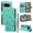 Green, variant on Cute Cat Embossed Pattern PU Leather Wallet Phone Case for Google Pixel 10 /10 Pro,Magnetic Closure Shockproof Flip Kickstand RFID Blocking Credit Card Slots Cash Pocket Slim Case,Blue