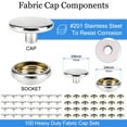 thumbnail image 3 of Canvas Snap Kit Marine Grade Stainless Steel Snaps, Screw Snaps Boat Cover Snaps, 3 of 7
