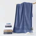 thumbnail image 3 of Zhuge Basics 3 Piece Fade resistant Towel set, 100% Cotton towels for bathroom, soft and absorbent, 1 Bath Towels, 1 Hand Towels and 1 Washcloths bathroom towel set,Light Purple, 3 of 4