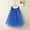 Blue, variant on Girls Tutu Skirt Elastic Waist A-Line Tulle Party Dance Skirt for Kids 4-14Y